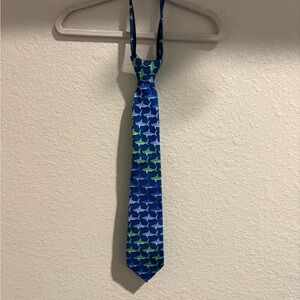 Kids Shark  Tie - Blue and Green